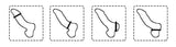 Cockring Silicone Bicolore Énergique (Pack de 3)