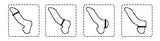 Cockring Silicone Blanc Texturé (Pack de 3)