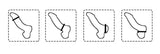 Cockring Silicone Noir Ondulé (Pack de 3)