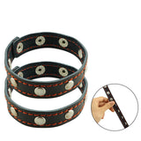 Cockring Cuir Réglable Riveté