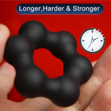 Cockring Perlé 3D Noir