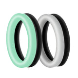 Cockring Silicone Bicolore Nocturne (Pack de 2)