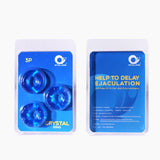 Cockring Silicone Cristal (Pack de 3)