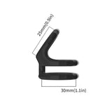 Cockring Double Grip Angle Noir