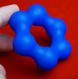 Cockring Perlé 3D Bleu
