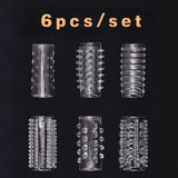 Gaines Texturées pour Pénis (pack de 6)