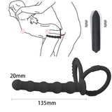 Cockring Plug Vibrant 3-en-1