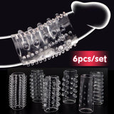 Gaines Texturées pour Pénis (pack de 6)