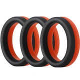 Cockring Silicone Bicolore Énergique (Pack de 3)