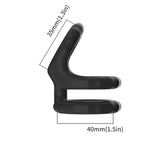 Cockring Double Grip Angle Noir