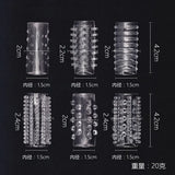 Gaines Texturées pour Pénis (pack de 6)