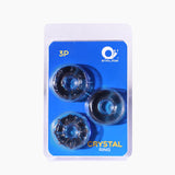 Cockring Silicone Cristal (Pack de 3)