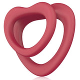 Cockring Double HeartLove Rouge