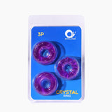 Cockring Silicone Cristal (Pack de 3)