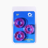 Cockring Silicone Cristal (Pack de 3)