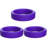 Cockring Silicone Violet Intense (Pack de 3)