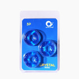 Cockring Silicone Cristal (Pack de 3)