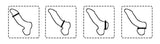 Cockring Silicone Triple Anneau (Pack de 3)