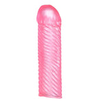 Gaine Cockring Extender Souple+ - Rose érotique