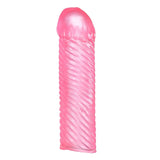Gaine Cockring Extender Souple+ - Rose érotique