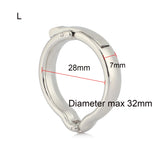 Cockring Métal Ajustable Argenté
