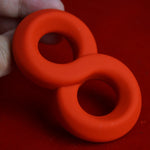 Cockring Silicone DoubleTug Orange