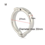 Cockring Métal Ajustable Argenté