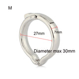 Cockring Métal Ajustable Argenté