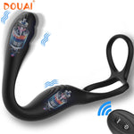 Cockring Plug Vibrant 3-en-1