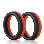 Cockring Silicone Bicolore Puissant (Pack de 2)