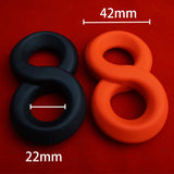 Cockring Silicone DoubleTug Orange