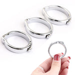 Cockring Métal Ajustable Argenté