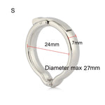 Cockring Métal Ajustable Argenté