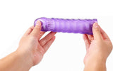 Gaine Cockring Extender Souple+ - Rose érotique